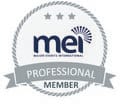 MEI Professional Membership Certification logo.