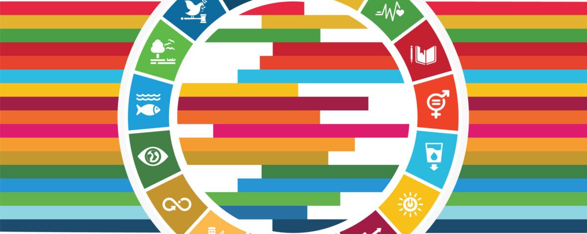 Colour wheel featuring Illustrations of Agenda 2030's Sustainable Development Goals