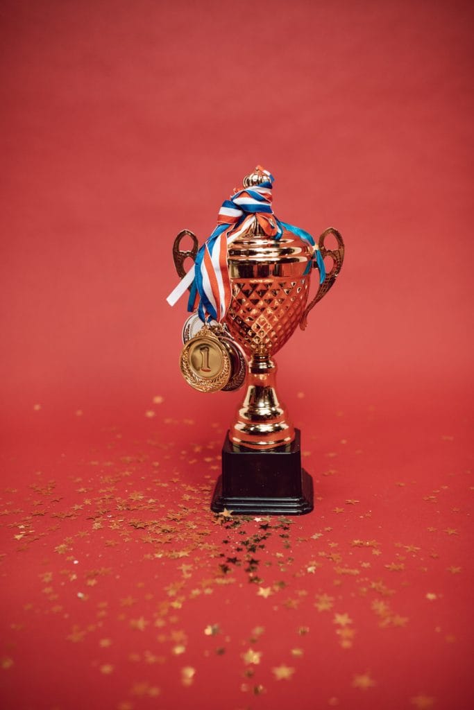 Trophy and medals
