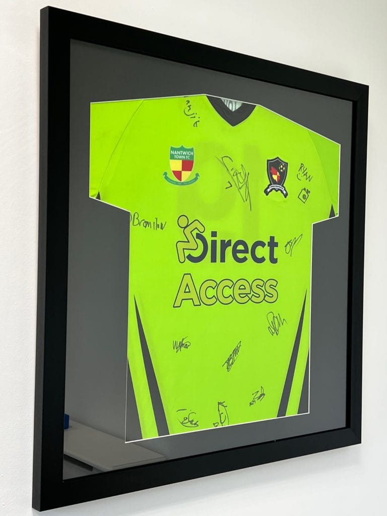 Nantwich Town Wolves VIFC Kit with sponsor Direct Access' company logo