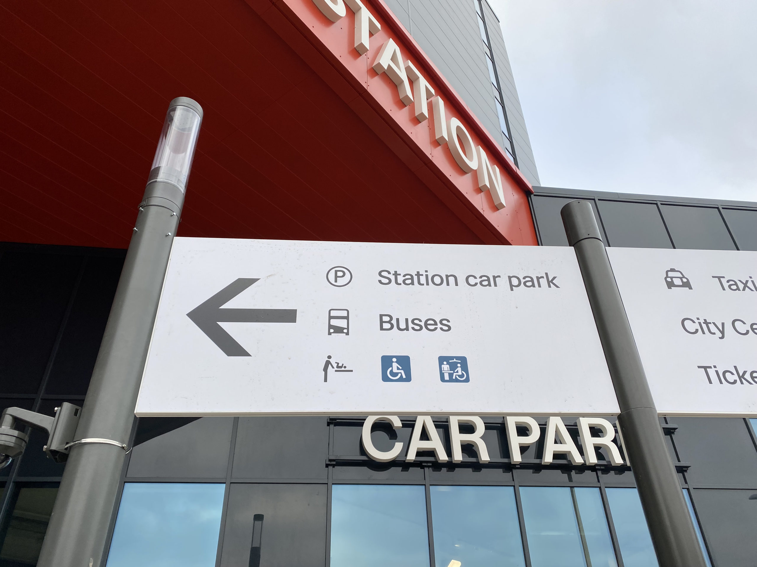 Changing Places sign at Coventry Station